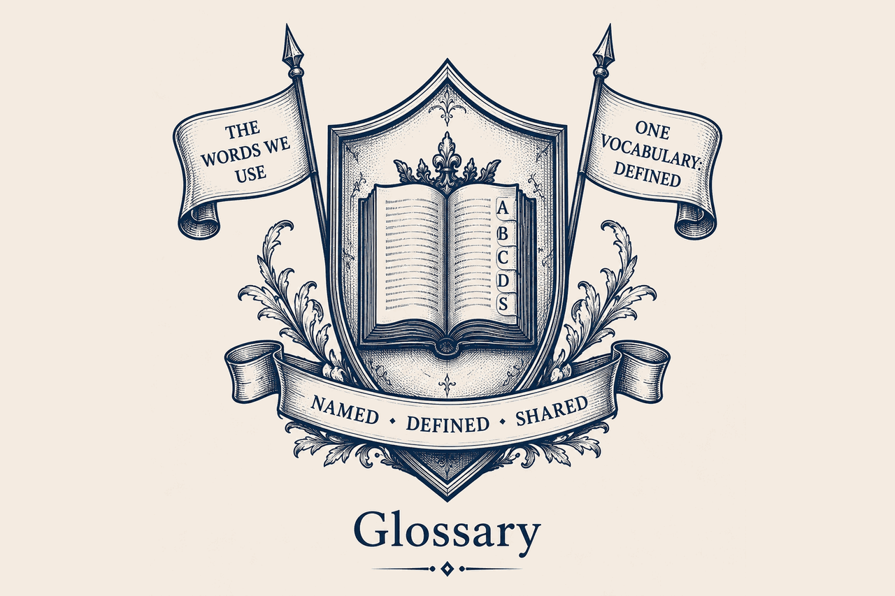 Heraldic crest — Glossary