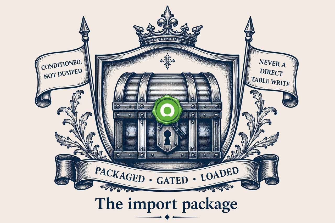 Heraldic crest — The import package